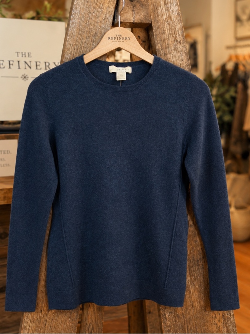 CELESTE- Cashmere Crewneck sweater navy NWT